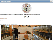 Tablet Screenshot of kleintierzuchtverein-stammheim.de